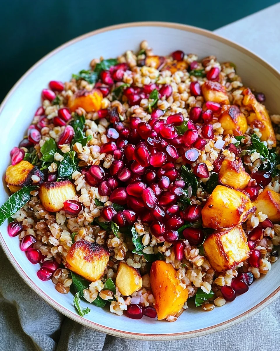 Winter Pomegranate and Grain Salad Winter