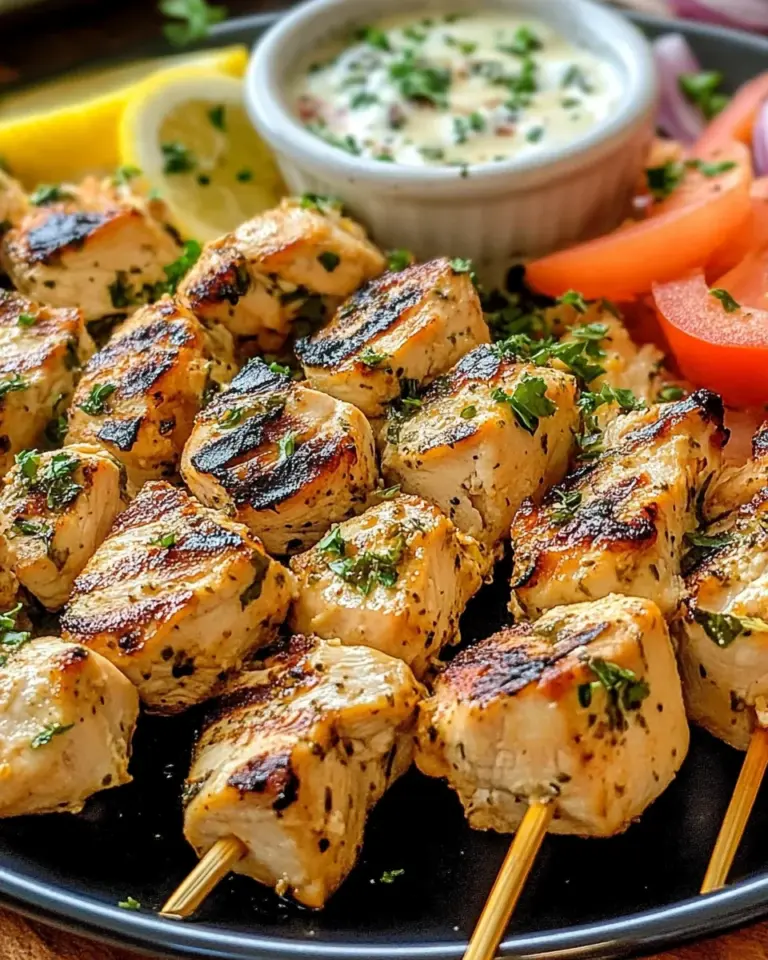 Authentic Greek Chicken Souvlaki