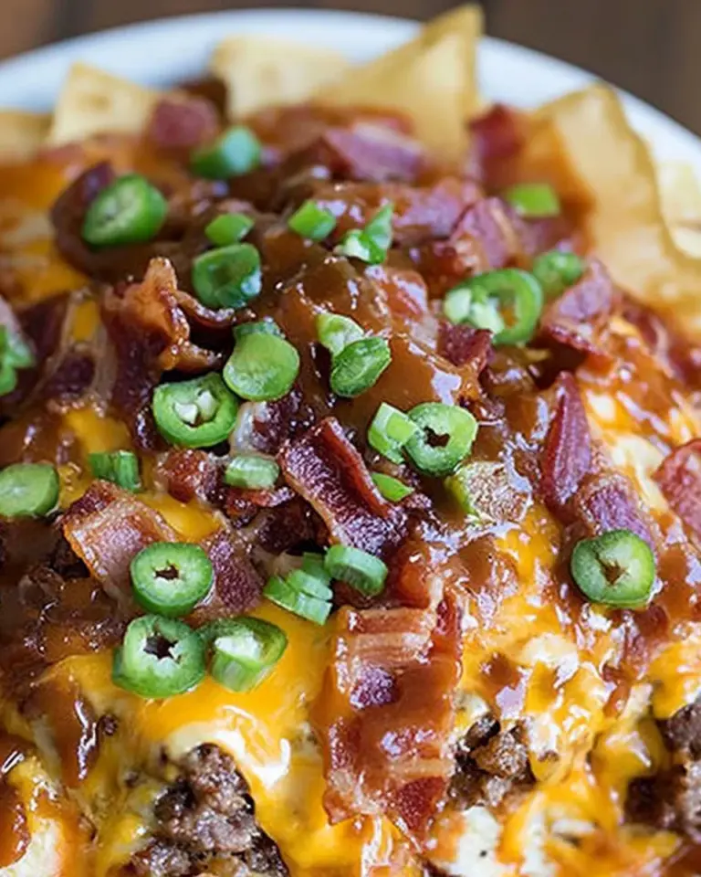 BBQ Bacon Cheeseburger Nachos
