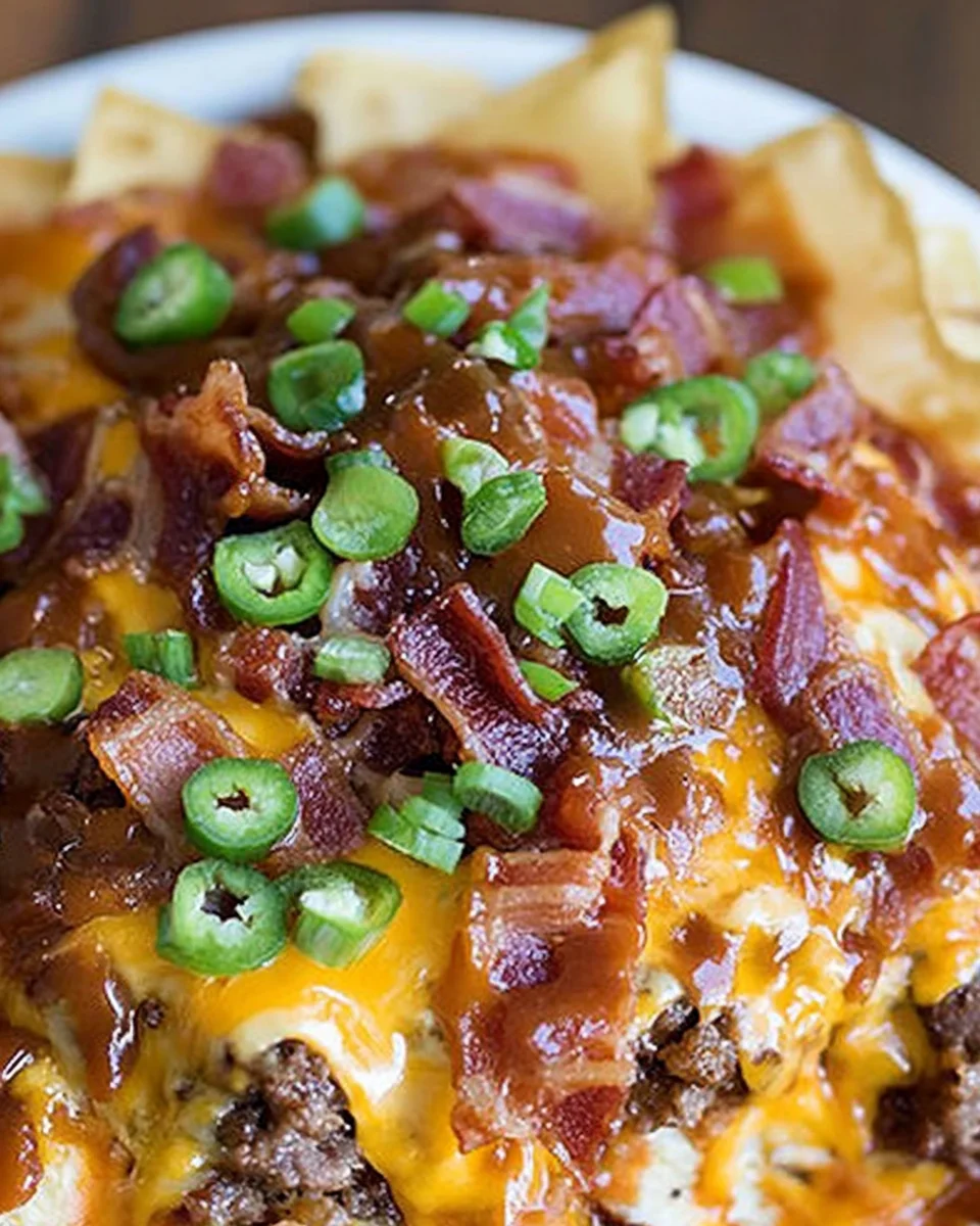 BBQ Bacon Cheeseburger Nachos