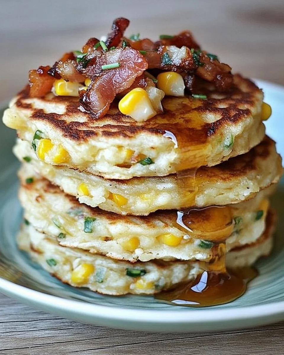 Bacon and Corn Griddle Cakes