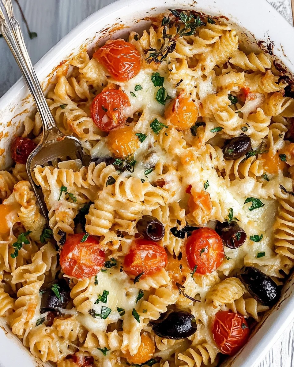 Baked Mediterranean Pasta Baked
