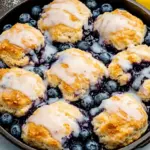 Blueberry Biscuits with Lemon Glaze