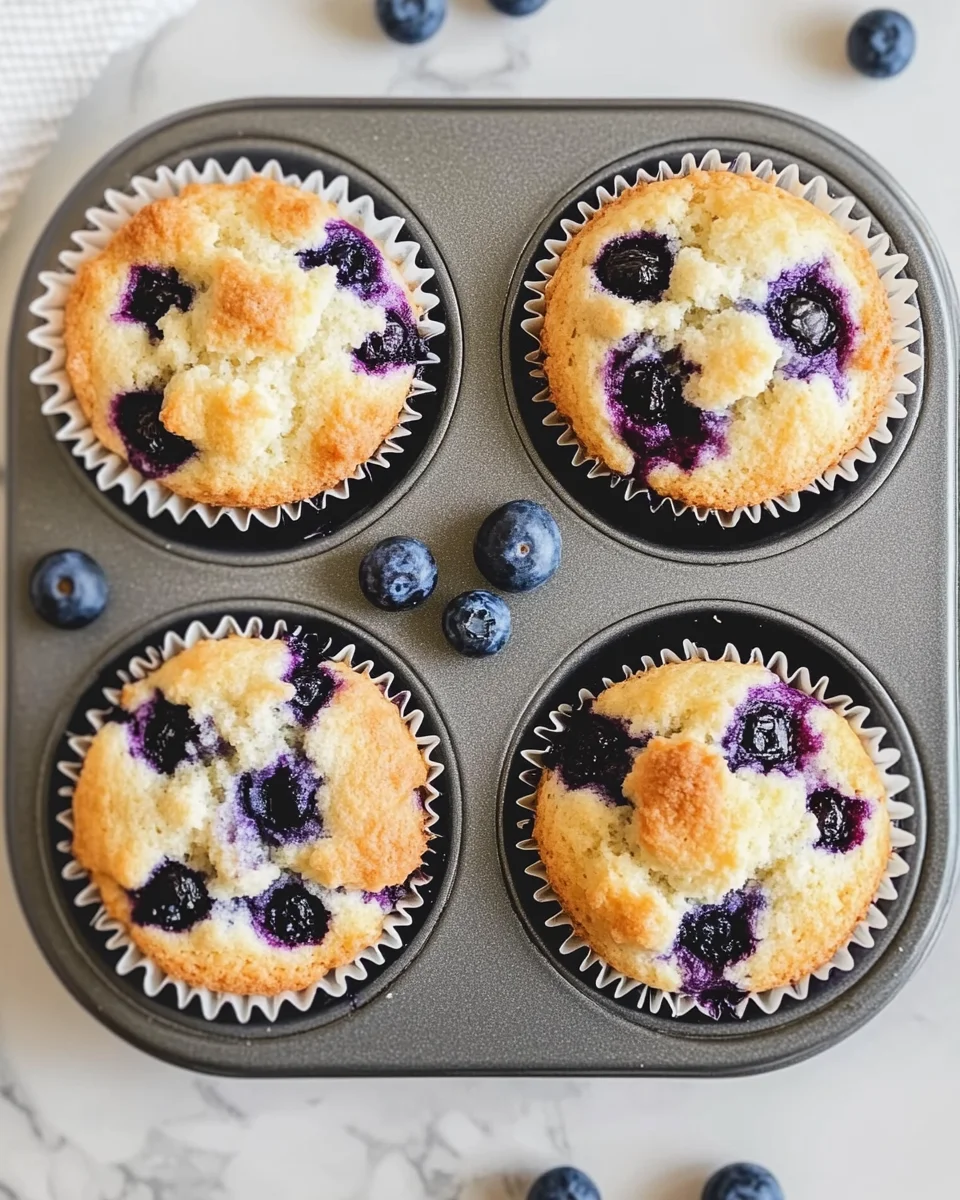 Blueberry Cottage Cheese Muffins