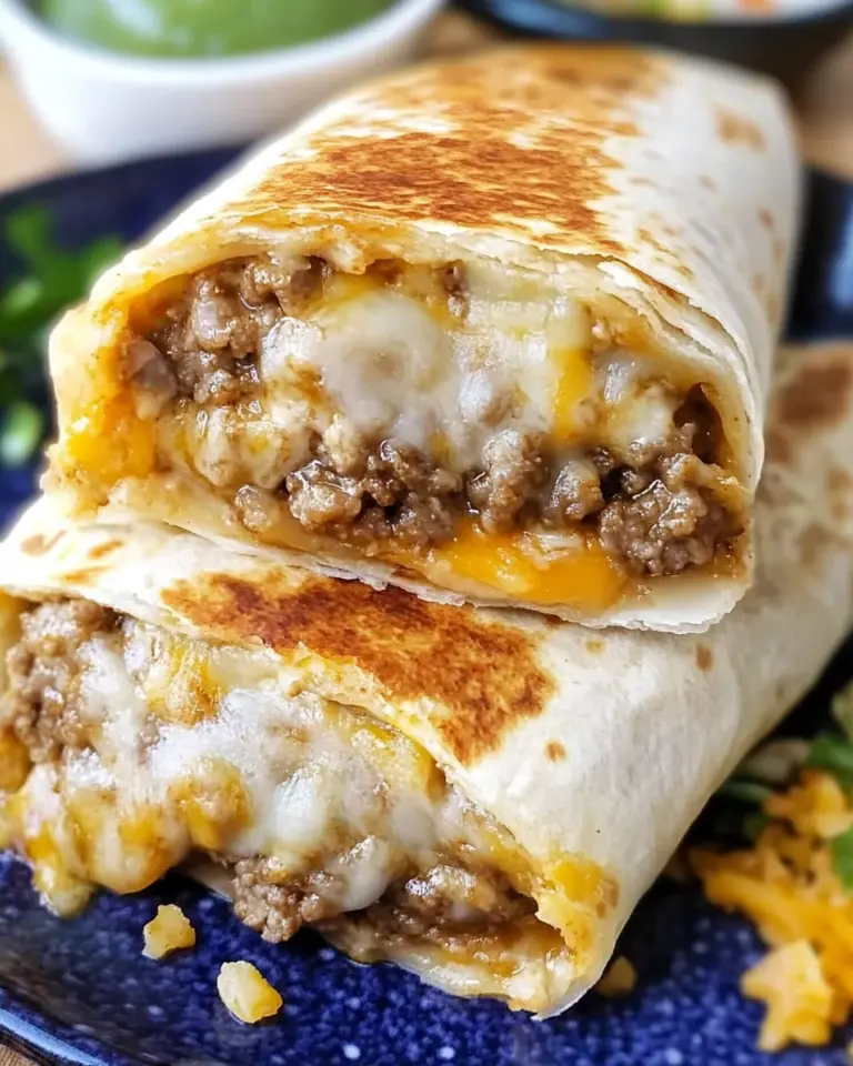 Cheesy Double Beef Burrito