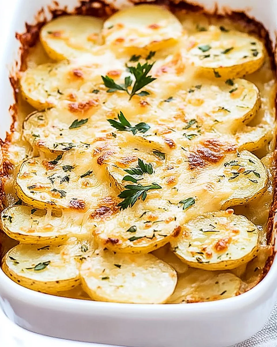 Cheesy Garlic Scalloped Potatoes 23 Cheesy