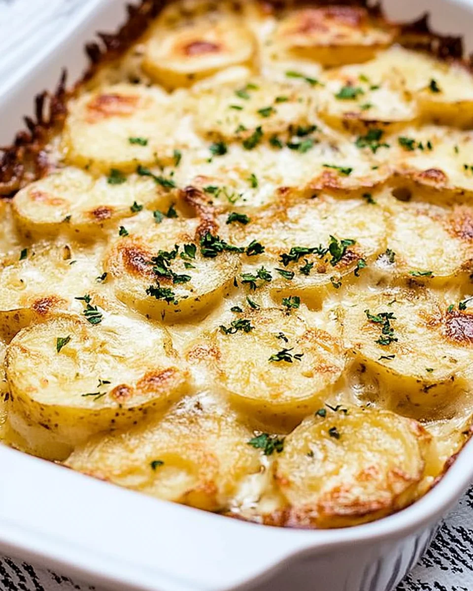 Cheesy Garlic Scalloped Potatoes 24 Cheesy