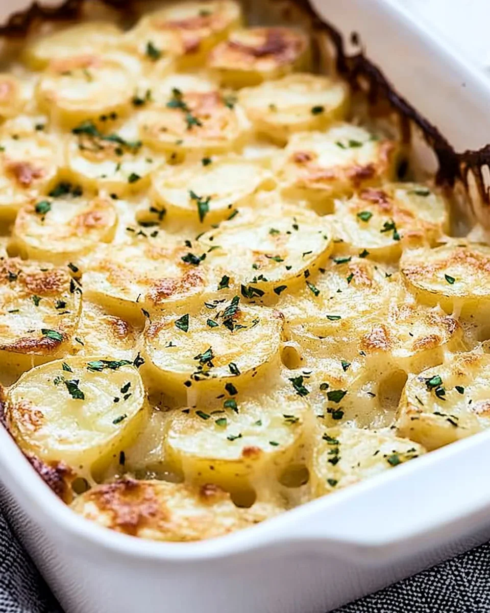 Cheesy Garlic Scalloped Potatoes 25 Cheesy