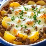 Cheesy Hamburger Potato Casserole