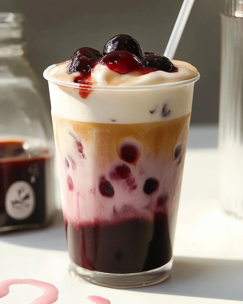 Cherry Vanilla Iced Latte