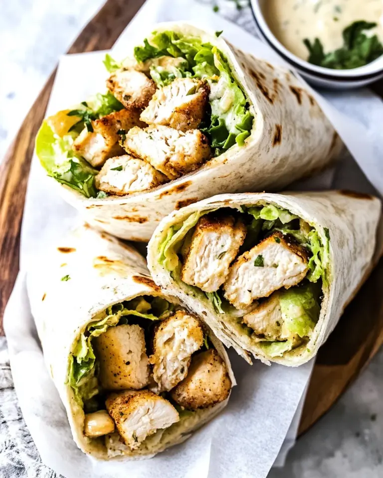 Chicken Caesar Wraps