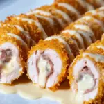 Chicken Cordon Bleu with Cheese Sauce