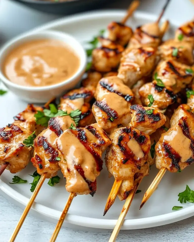 Chicken Satay with Peanut Sauce