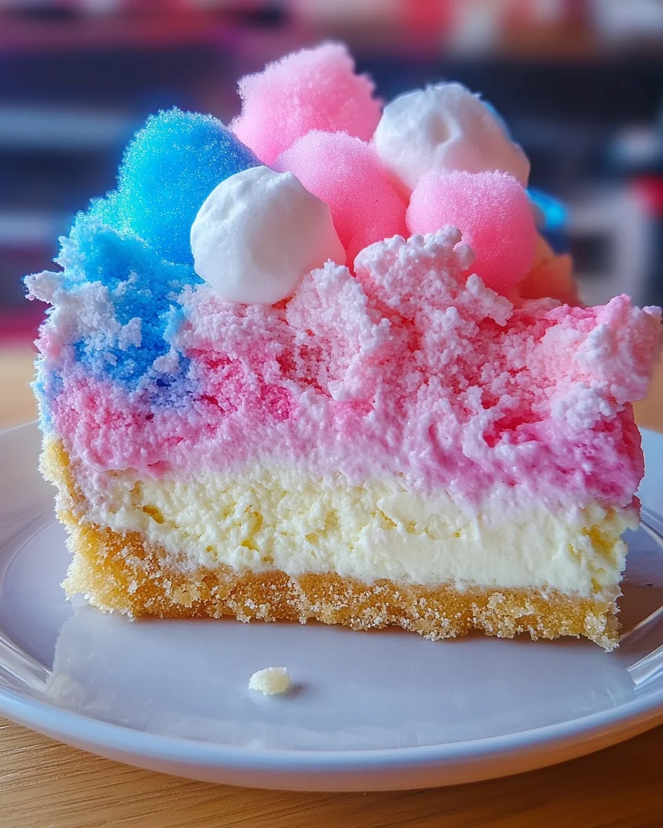 Cotton Candy Cheesecake