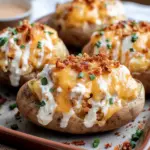 Crack Chicken Stuffed Baked Potatoes
