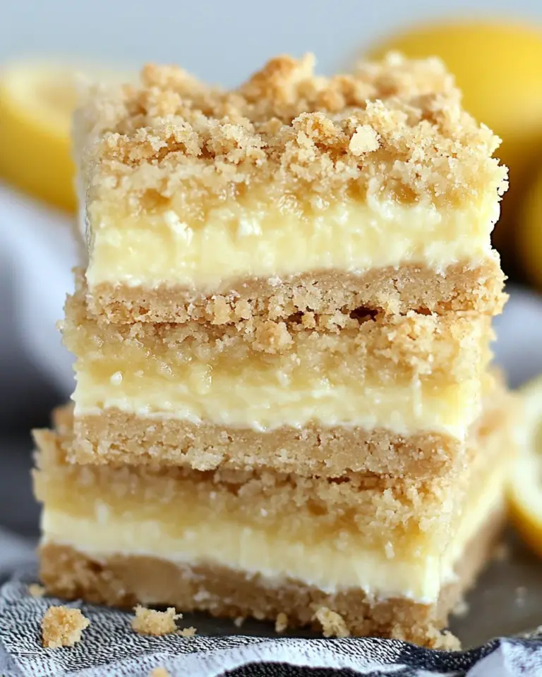 Creamy Lemon Cheesecake Crumb Bars