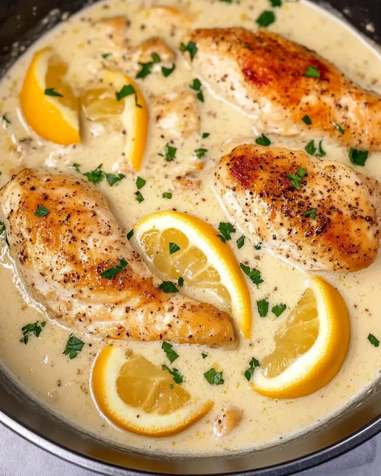 Creamy Lemon Pepper Skillet Chicken