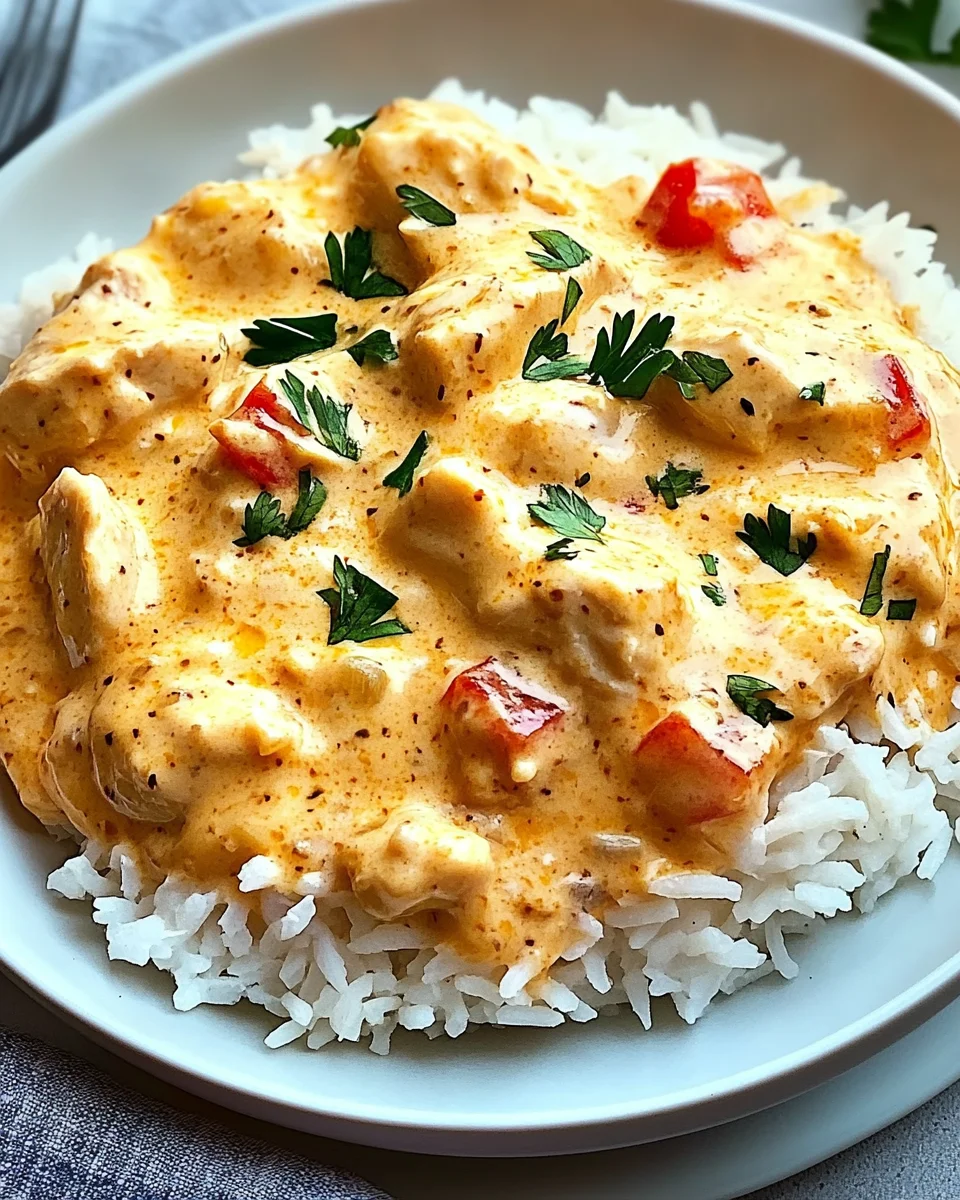 Creamy Smothered Chicken and Rice recipe