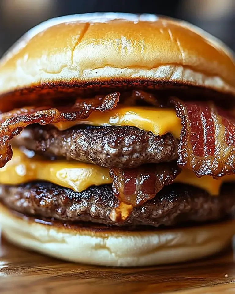 Crispy Bacon Burgers