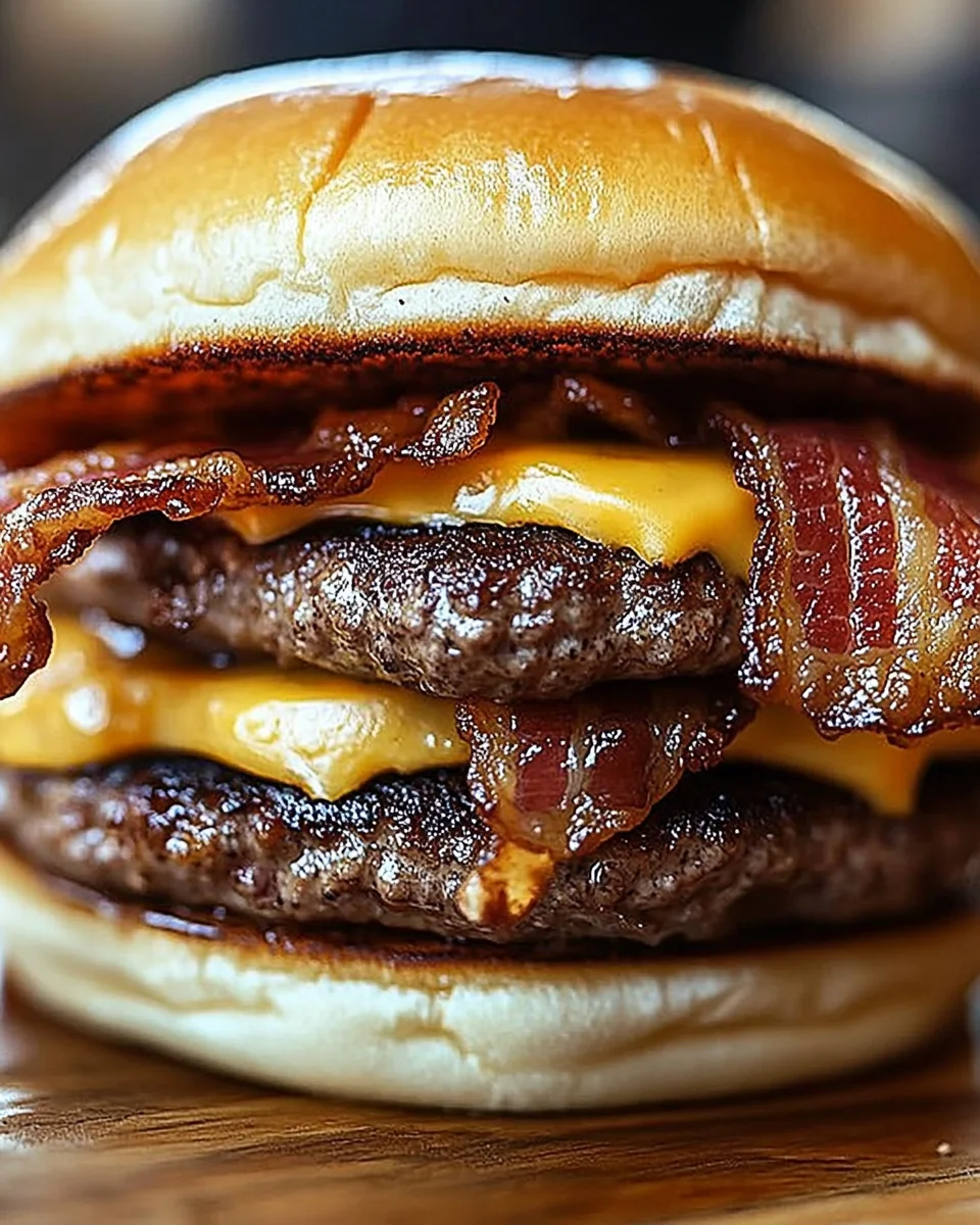 Crispy Bacon Burgers Crispy Bacon Burgers