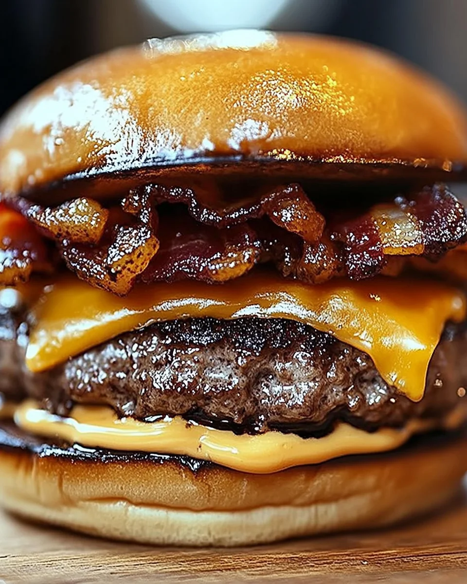 Crispy Bacon Burgers Crispy