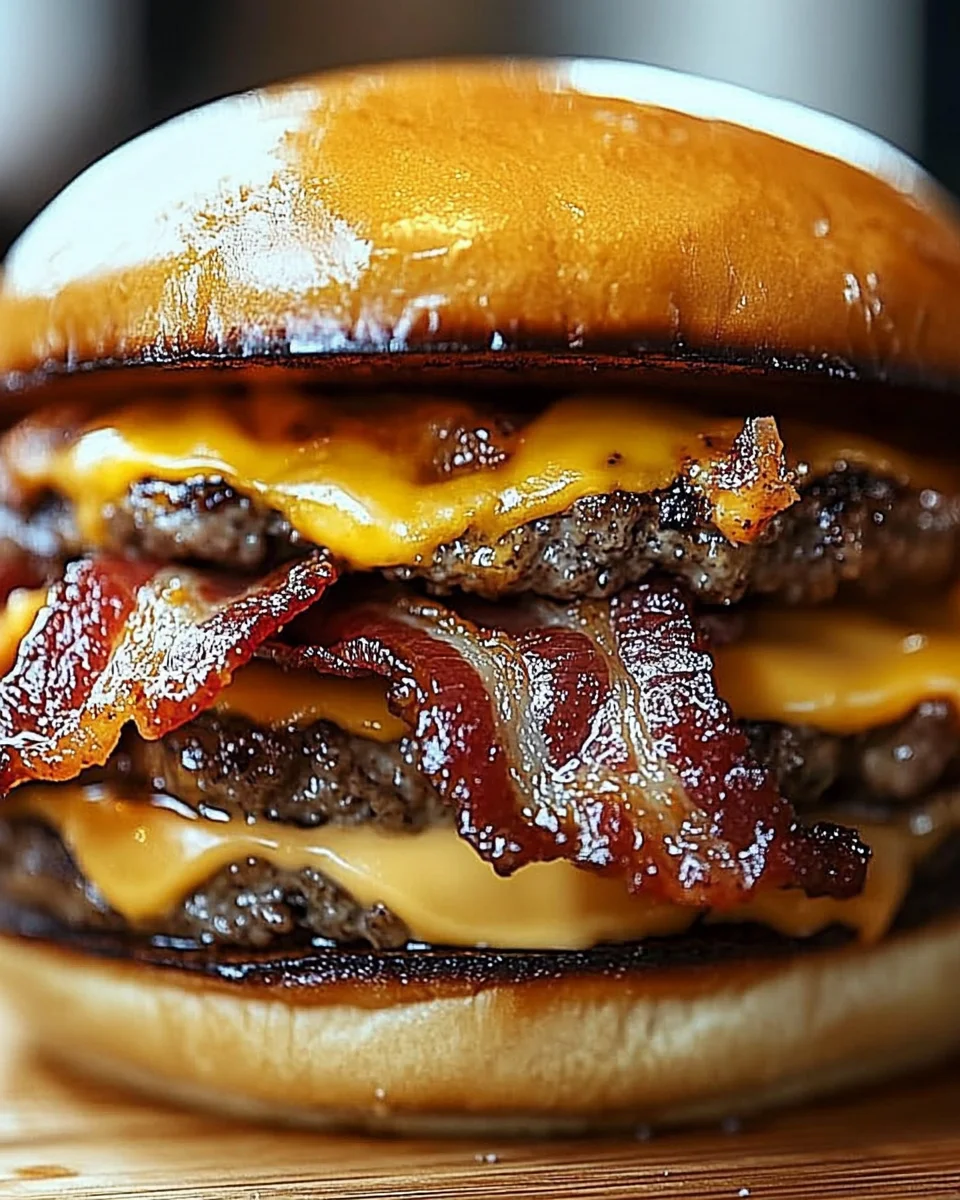Crispy Bacon Burgers Crispy