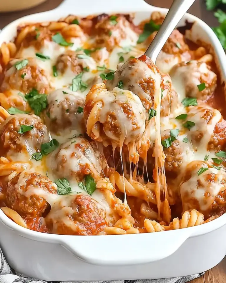 Dump and Bake Meatball Casserole