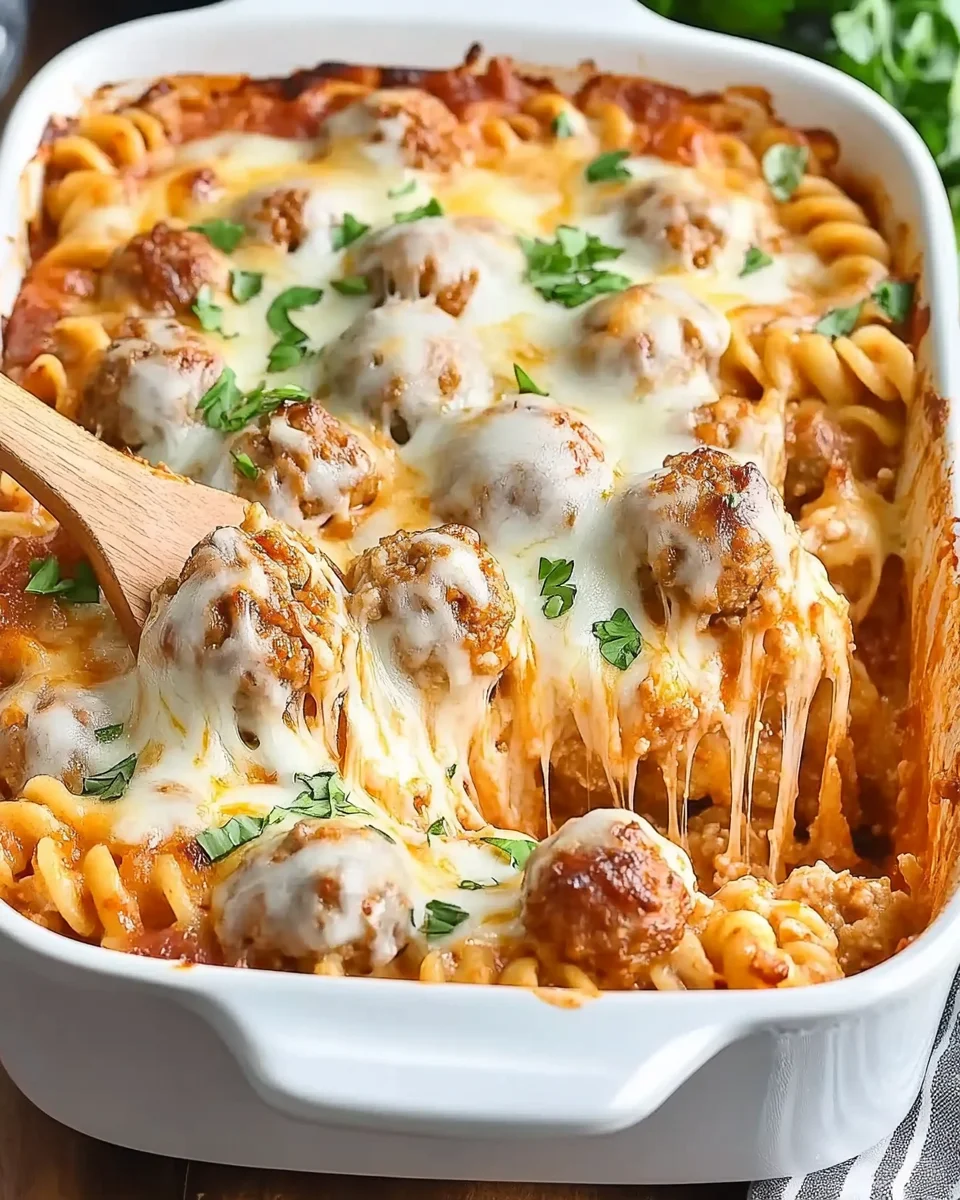 Dump and Bake Meatball Casserole Dump