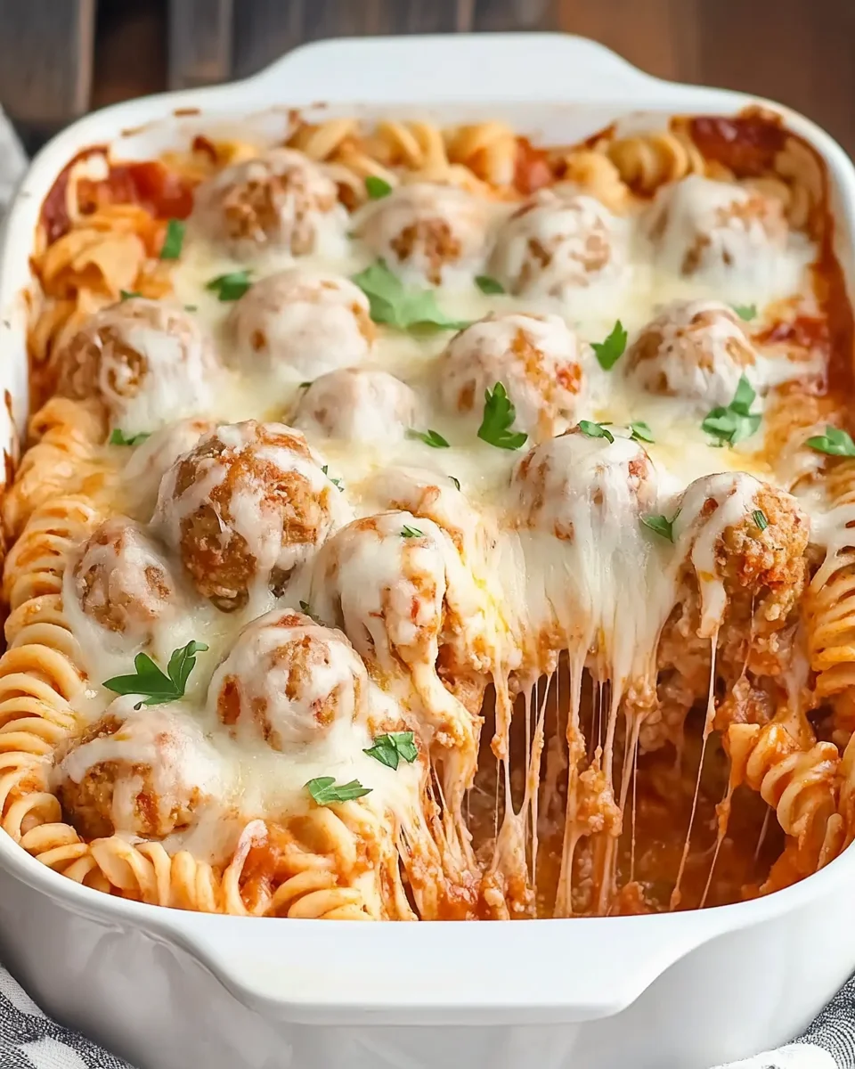 Dump and Bake Meatball Casserole Dump