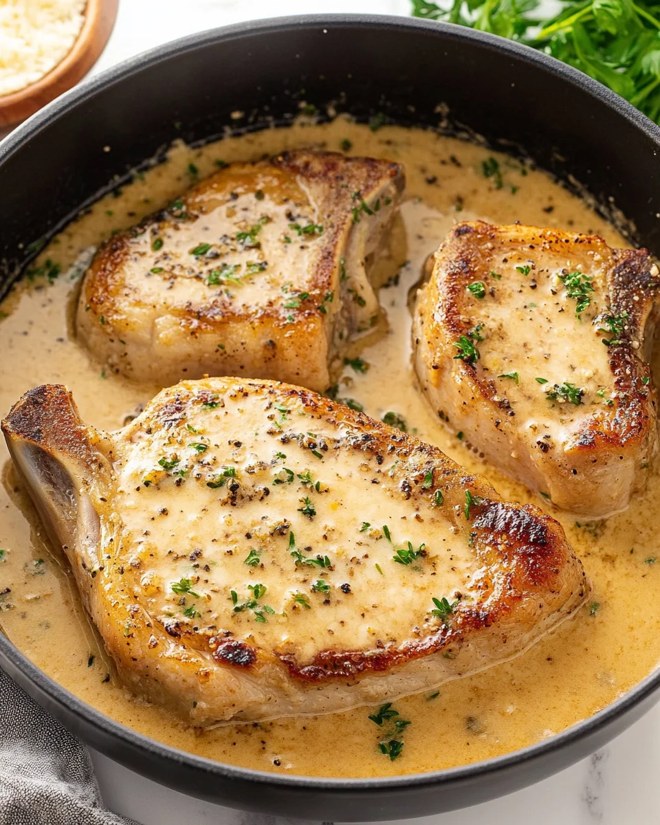 Garlic Parmesan Pork Chops Garlic