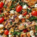 Greek Chicken and Lemon Rice (30 Minutes, One-Pot)