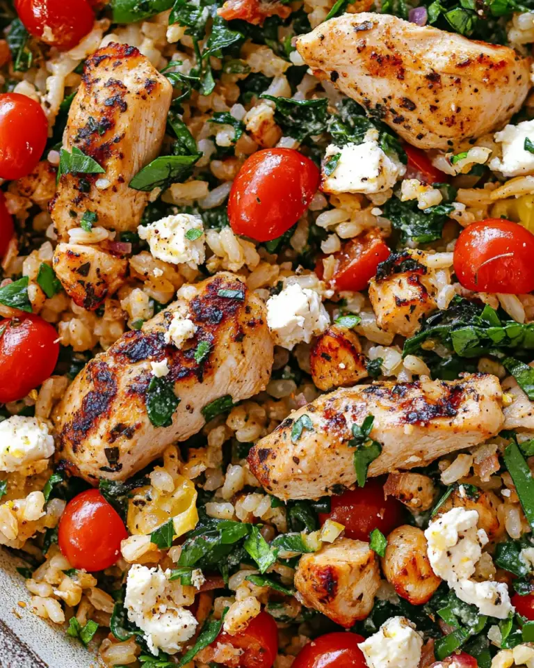 Greek Chicken and Lemon Rice (30 Minutes, One-Pot)