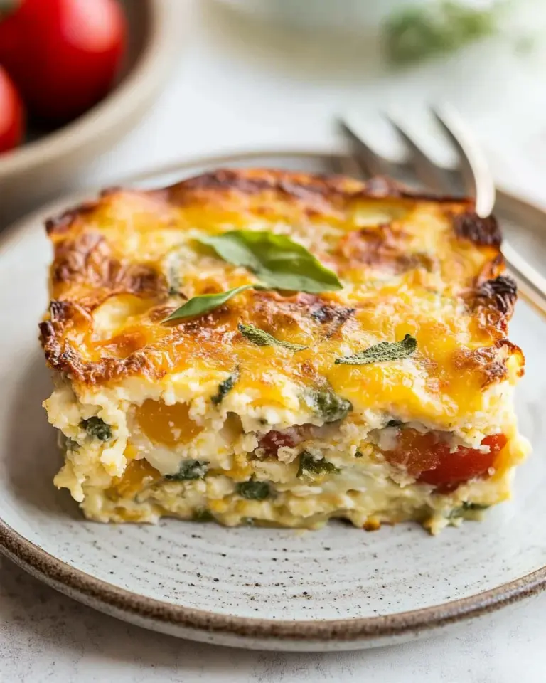 Healthy Cottage Cheese Egg Bake