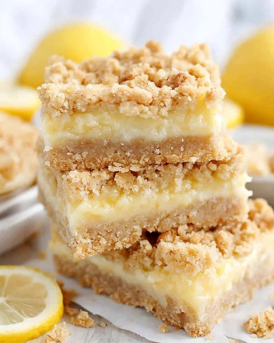 Homemade Lemon Crumb Bars Homemade