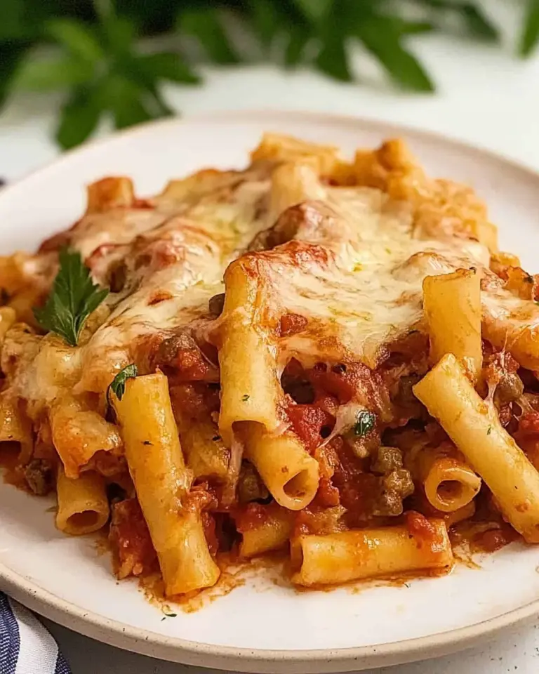 Italian Sausage Baked Ziti