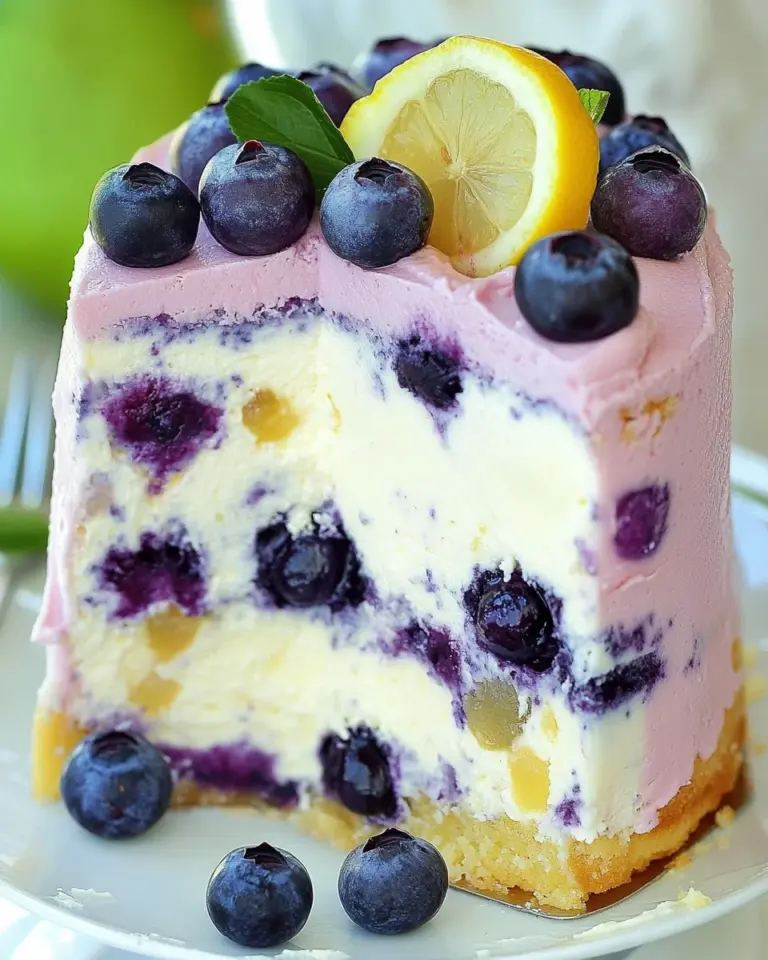 Lemon Blueberry Cheesecake Cake