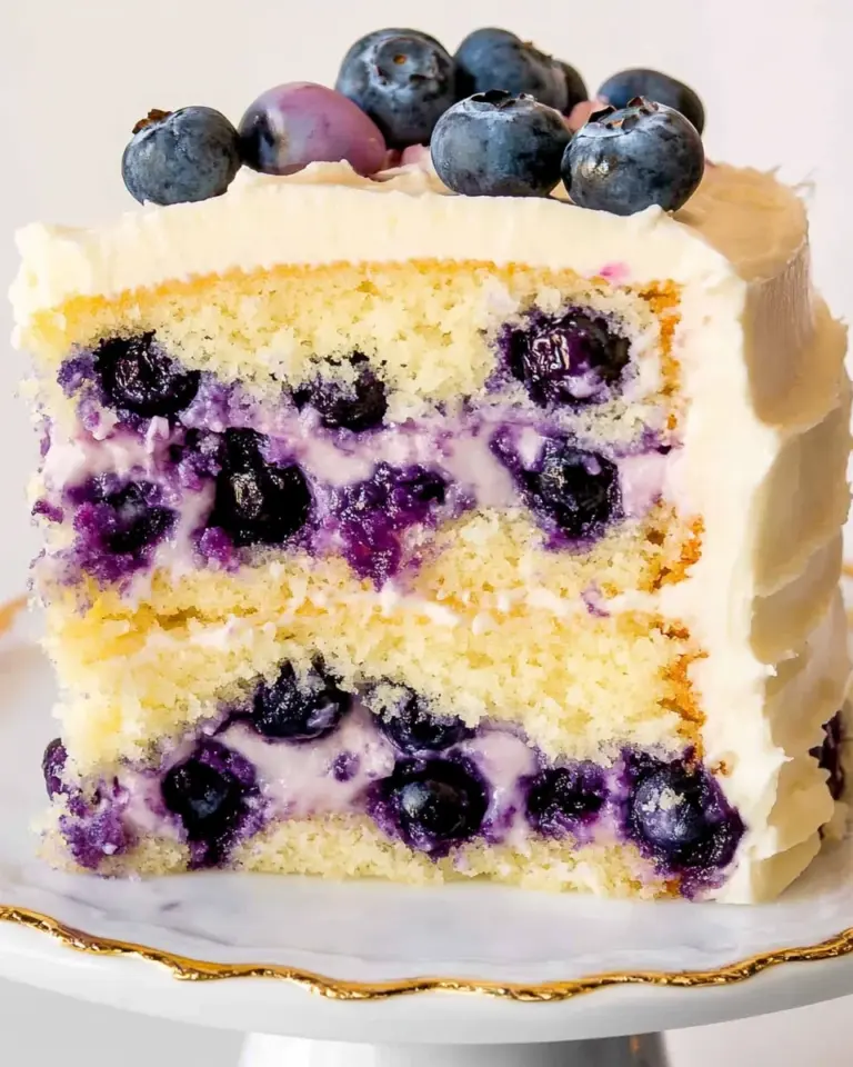 Lemon Blueberry Layer Cake