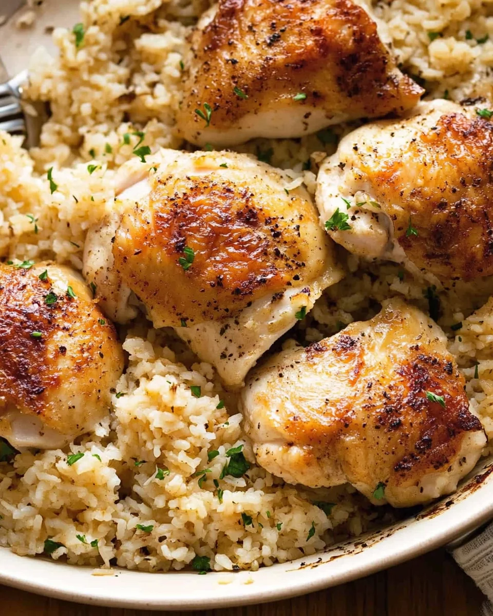 Oven-Baked Chicken and Rice Oven-Baked