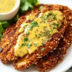 Pretzel Crusted Chicken with Honey Mustard Sauce Pretzel Crusted Chicken with Honey Mustard Sauce