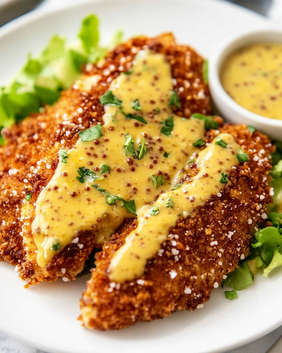 Pretzel Crusted Chicken with Honey Mustard Sauce Pretzel