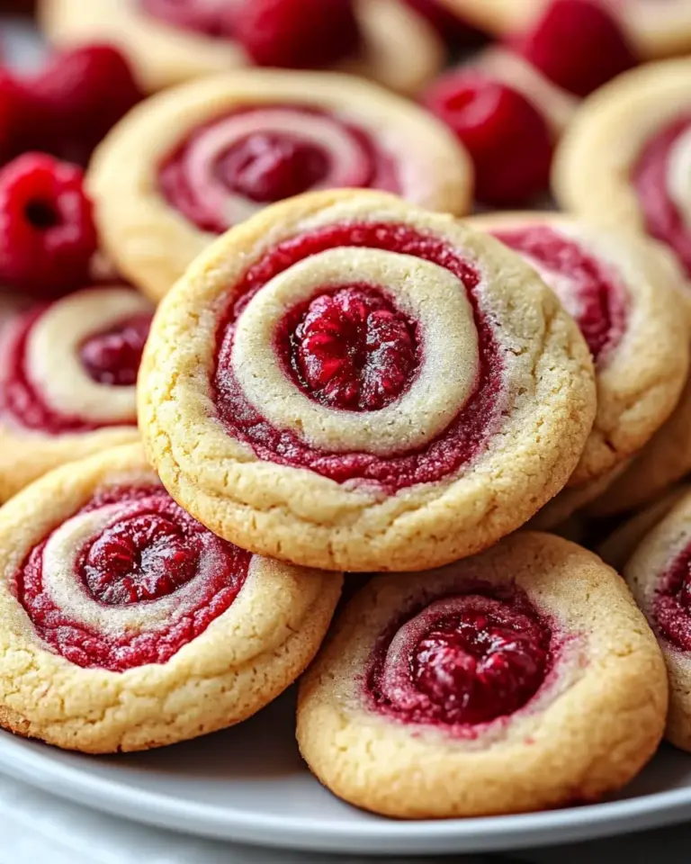 Raspberry Swirl Cookies