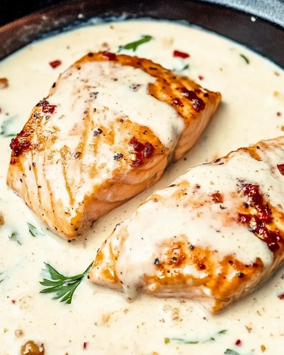 Salmon with Lemon Cream Sauce Salmon