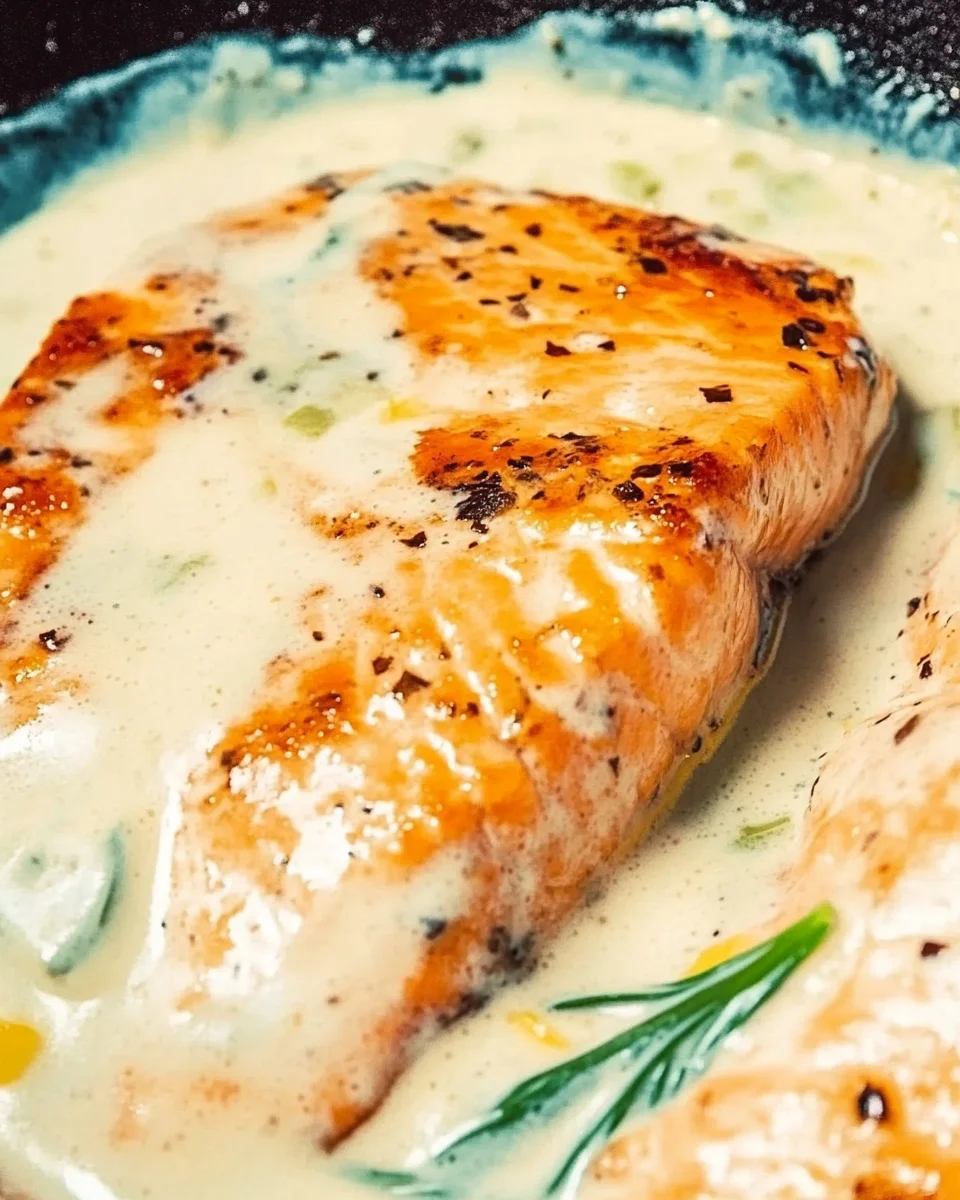Salmon with Lemon Cream Sauce Salmon