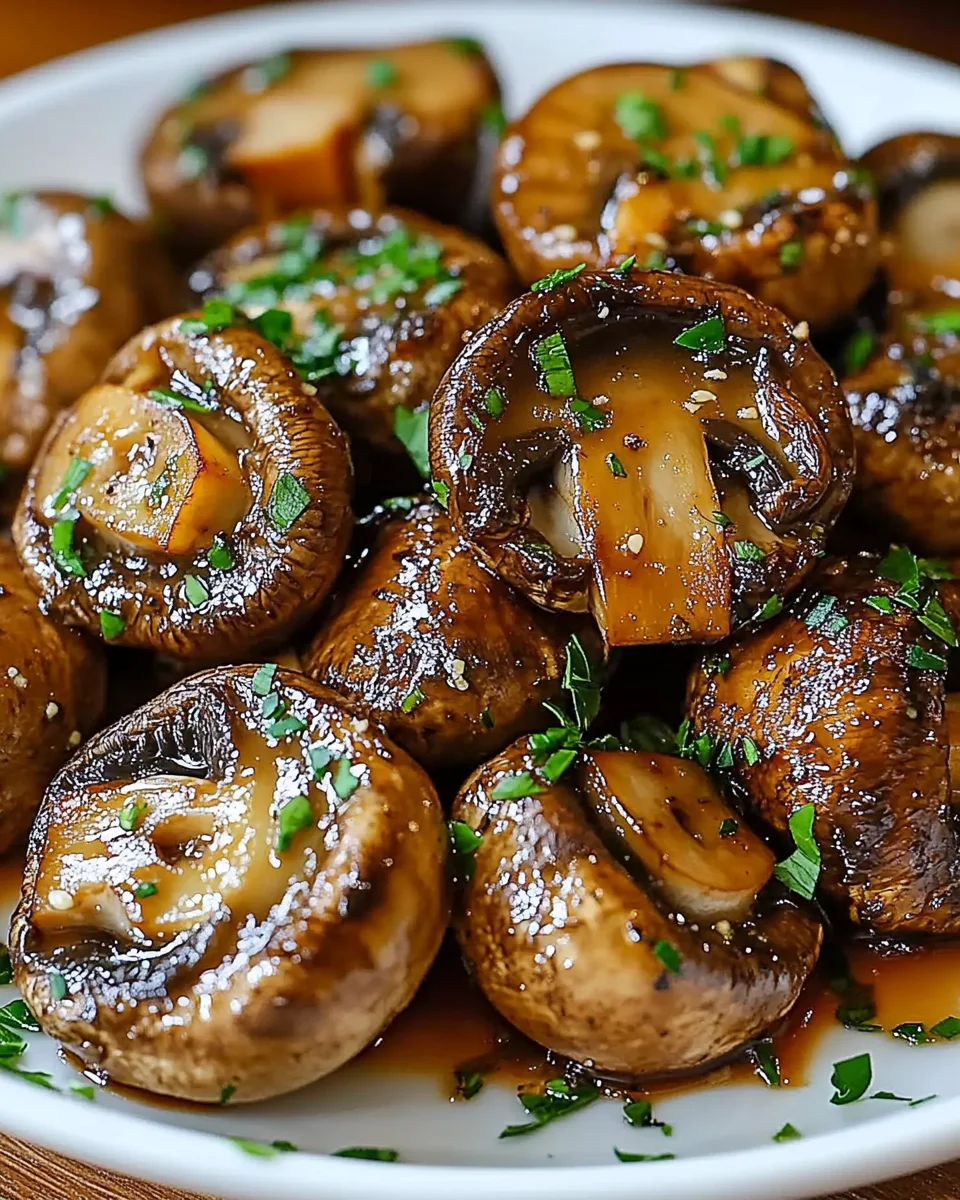 Steakhouse Garlic Butter Mushrooms