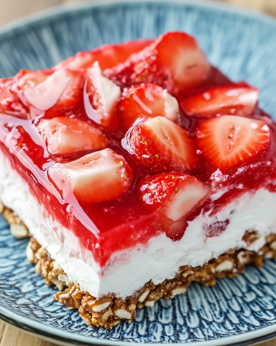 Strawberry Pretzel Jello Salad