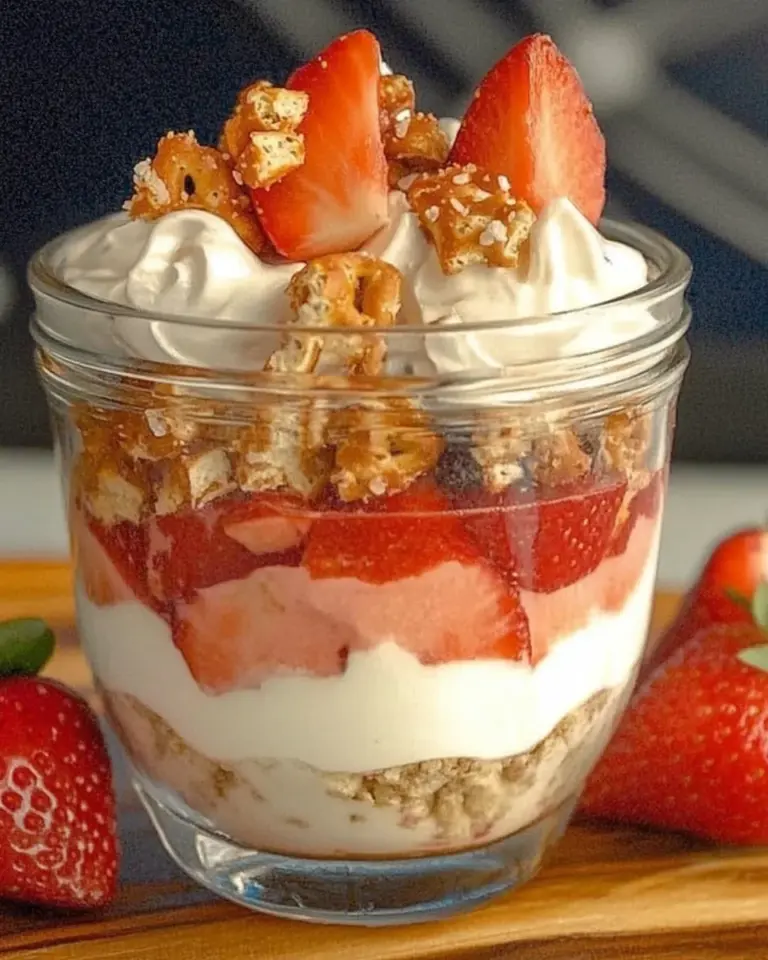 Strawberry Pretzel Salad Parfaits