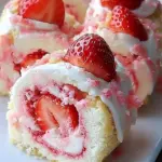 Strawberry Shortcake Cheesecake Rolls