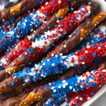4th of July Chocolate Covered Pretzel Rods 15 4th of July Chocolate Covered Pretzel Rods