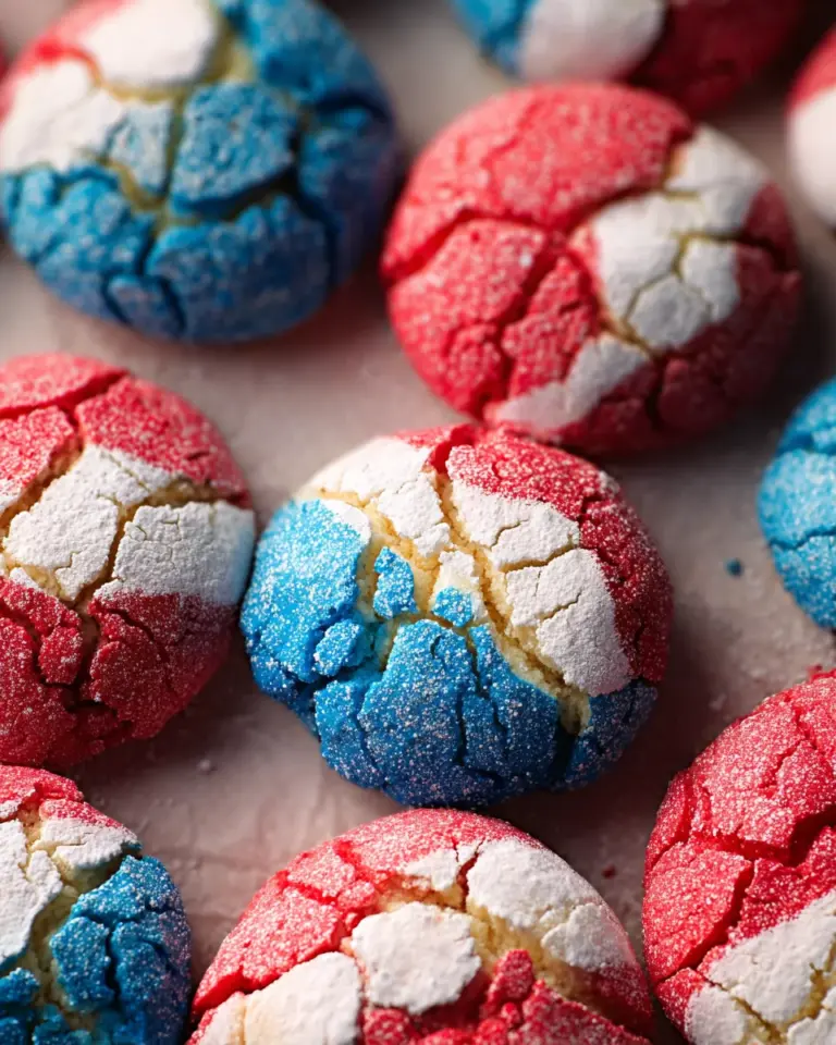 4th of July Crinkle Cookies