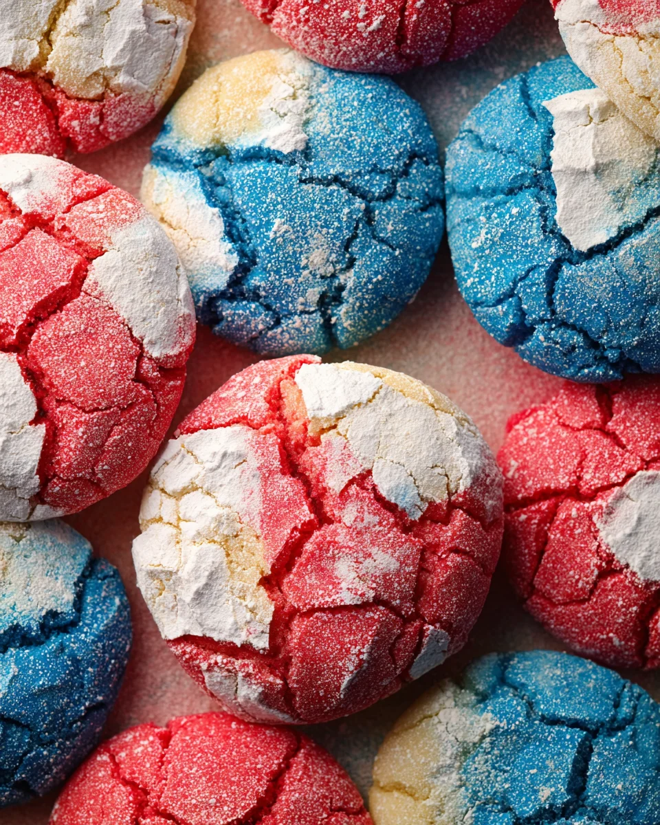 4th of July Crinkle Cookies 4th